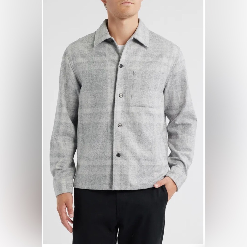 Theory Shaded Plaid Shirt Jacket. Men’s Size Medium